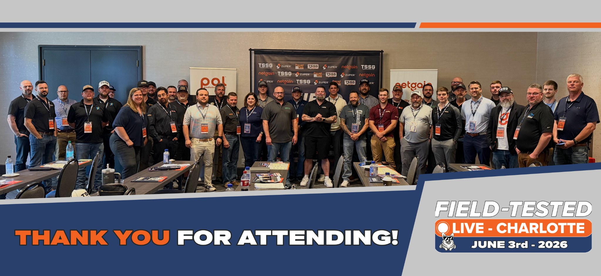 Thank you for attending Field-Tested Live Charlotte