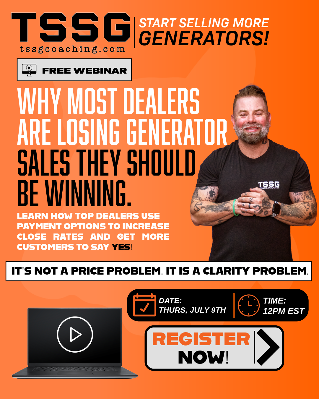 Free Live Training Webinar with TSSG